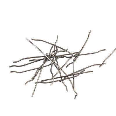 Shear Strength 8-10MPa 6mm Micro Stainless Steel Fibre For Concrete Length 45Mm 55 Mm